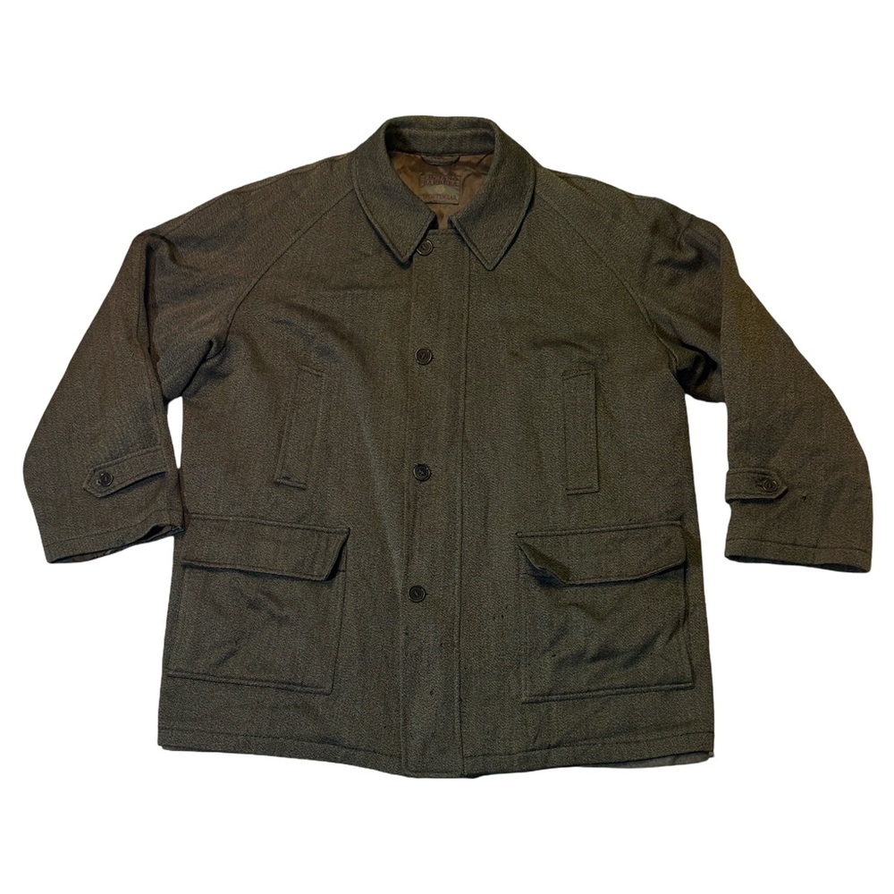 Luciano Barbera Olive Green Wool Jacket